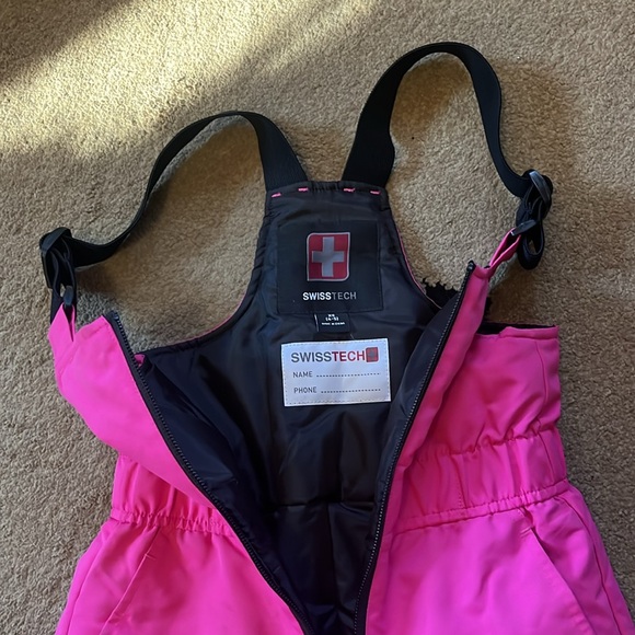Girls overall snowpants / pink & black / Size XS (4-5) / SWISSTECH ❄️ - Picture 6 of 12
